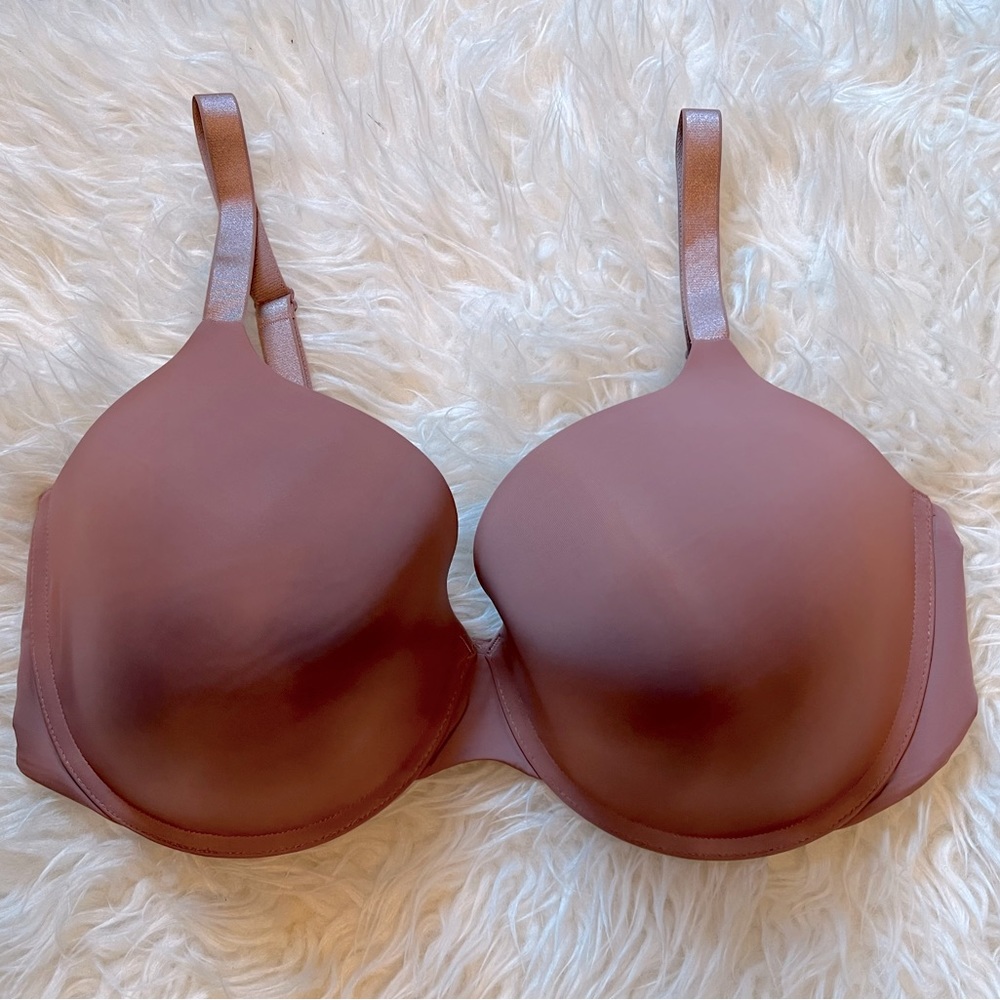 VS T-SHIRT LIGHTLY LINED DEMI, 38DDD (38F), Mauve with Underwire